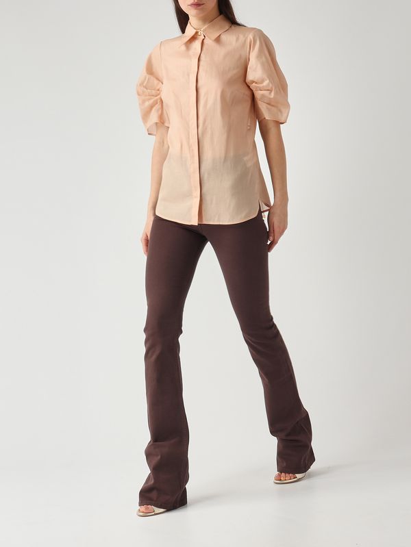 4. Vaqueros para mujer de algodón elástico Cacao Elisabetta Franchi pj22n61e2