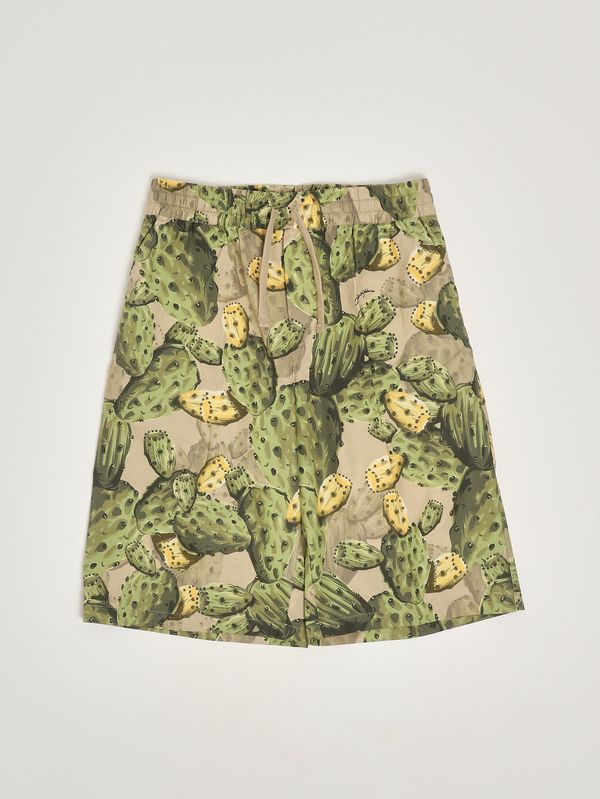 1. Short en coton pour enfant Crème-Verte Dolce e Gabbana l43q54hs5ud