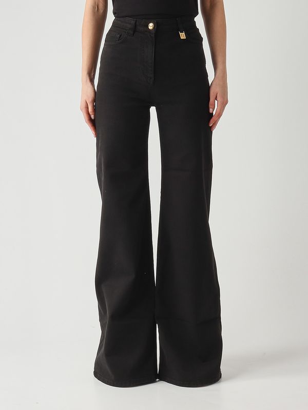 1. Jeans donna in cotone stretch Nero Elisabetta Franchi pj23n61e2