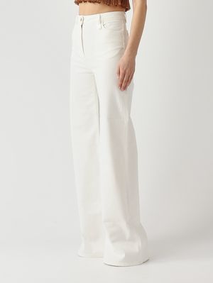3. Jeans donna in cotone stretch Avorio