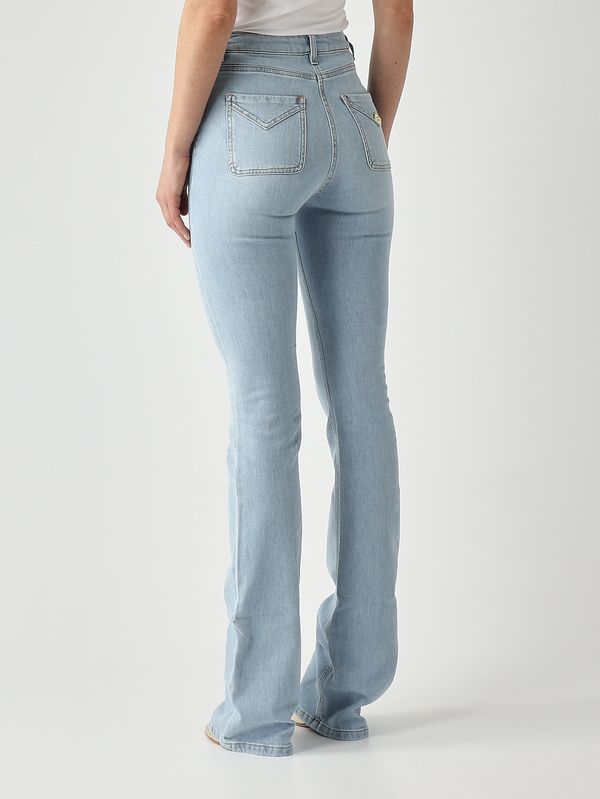 4. Damenjeans aus Stretch-Baumwolle Helles Denim Elisabetta Franchi pj24n61e2
