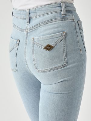 5. Damenjeans aus Stretch-Baumwolle Helles Denim