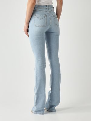 4. Damenjeans aus Stretch-Baumwolle Helles Denim