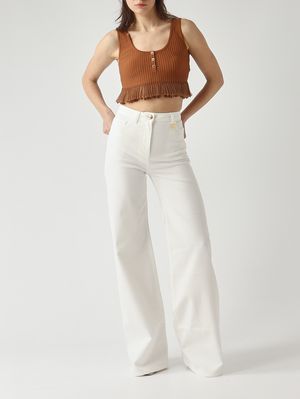 2. Top donna in maglia Cuoio