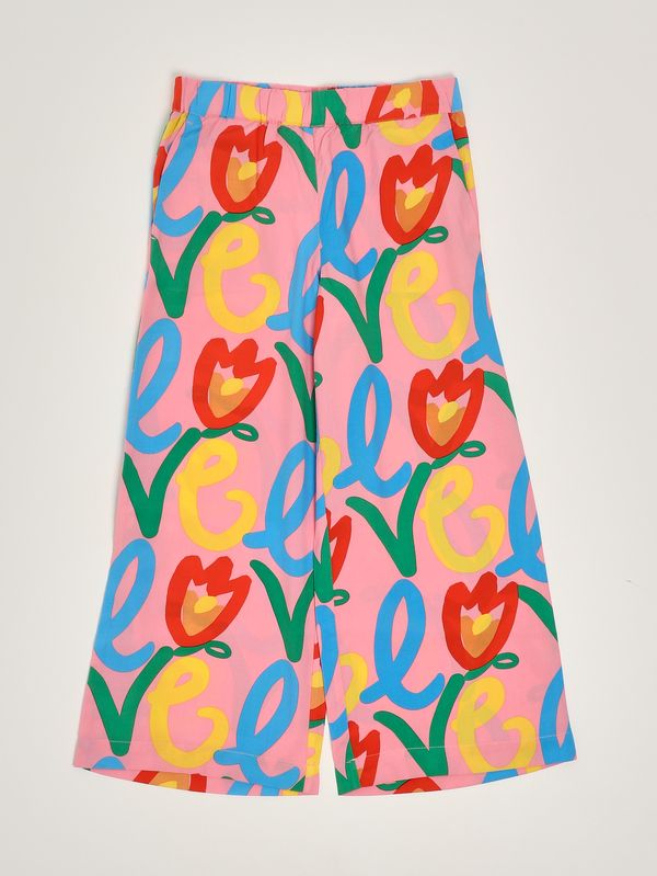 Pantalon pour fille en viscose mélangée Rose Stella McCartney