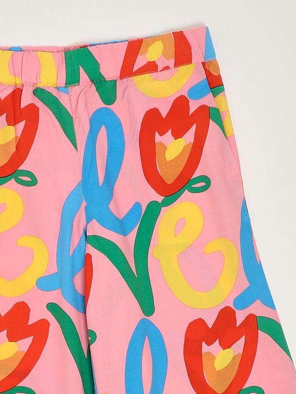3. Mädchenhose aus Viskosemischung Rosa Stella McCartney ty6c50z3437