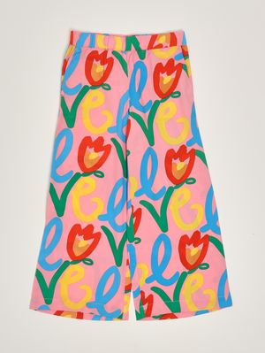 1. Mädchenhose aus Viskosemischung Rosa