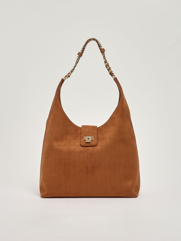 1. Damentasche aus Wildlederimitat Braun Elisabetta Franchi bs01a61e2