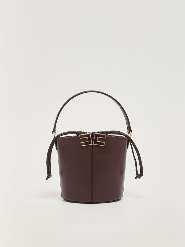 Sac seau en simili cuir pour femme Cacao Elisabetta Franchi