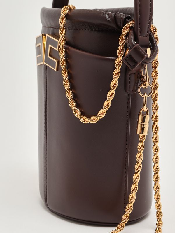 6. Bolso de mujer de imitación de cuero Cacao Elisabetta Franchi bs92a61e2