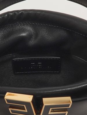 5. Sac seau en simili cuir pour femme Noir