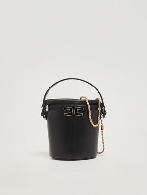 4. Sac seau en simili cuir pour femme Noir