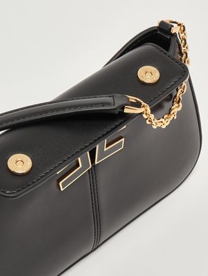 6. Bolso de mujer de imitación de cuero Negro