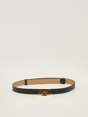 1. Cinturón de mujer de piel Negro