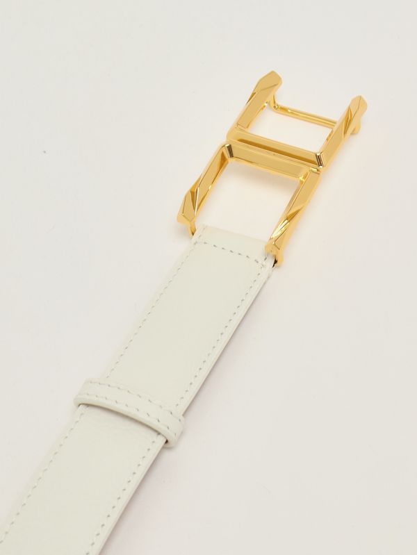 3. Cinturón de mujer de piel Marfil Elisabetta Franchi ct88s62e2
