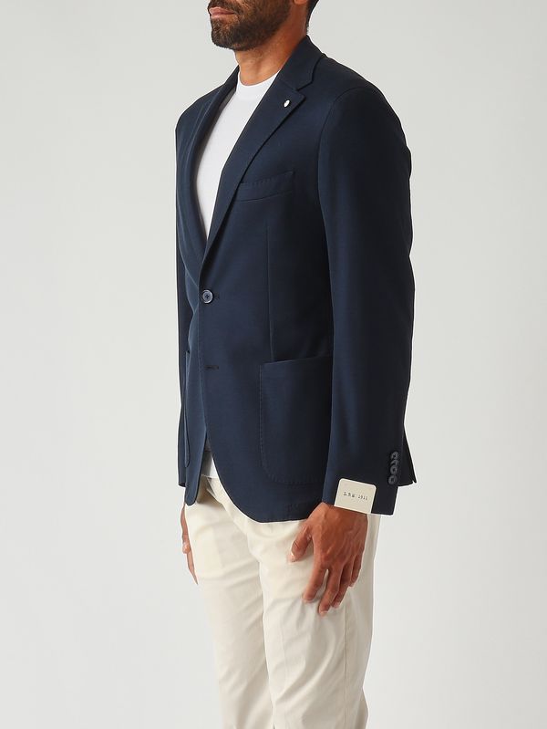3. Blazer para hombre de algodón con textura Azul marino L.B.M. 1911 281765182