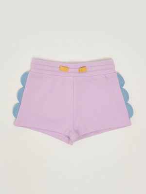 1. Shorts de felpa para bebé Lila