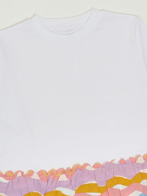 3. Camiseta de niña de algodón Blanco Stella McCartney ty8a71z0434