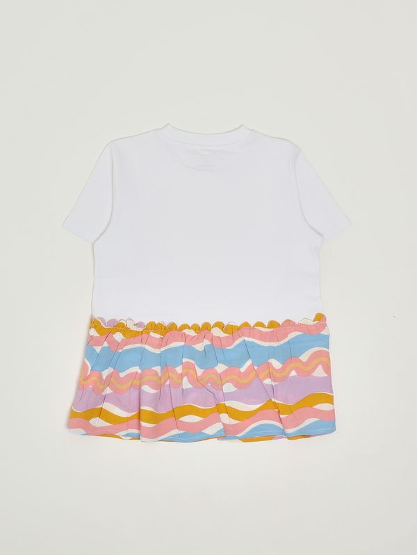 2. Camiseta de niña de algodón Blanco Stella McCartney ty8a71z0434