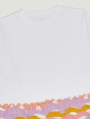 3. Camiseta de niña de algodón Blanco