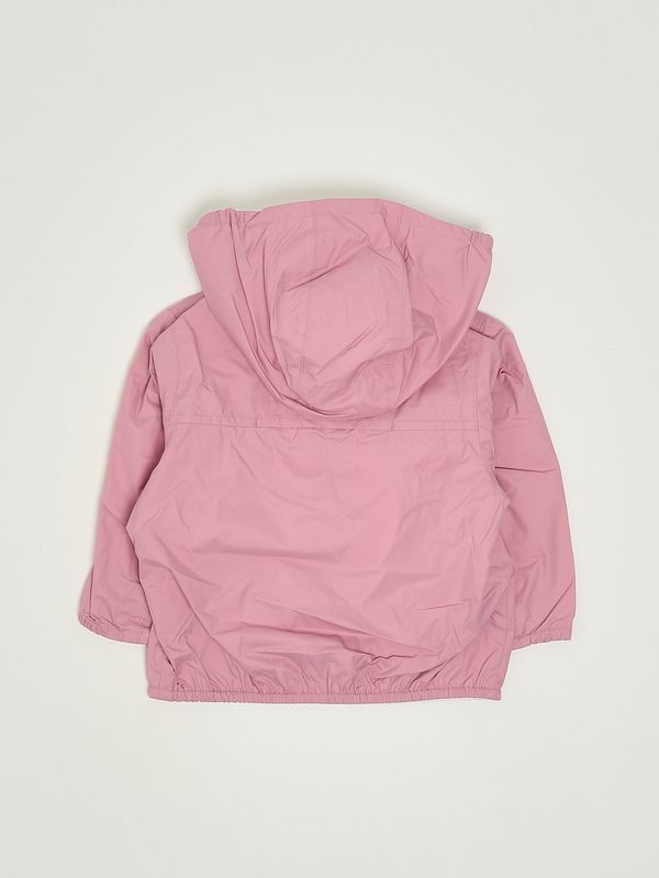 3. Veste bébé Jake Plus.2 Double en nylon Rose-Blanc K-Way k2123iw