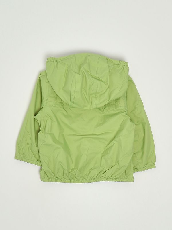 3. Veste bébé Jake Plus.2 Double en nylon Vert Fluo-Bleu K-Way k2123iw