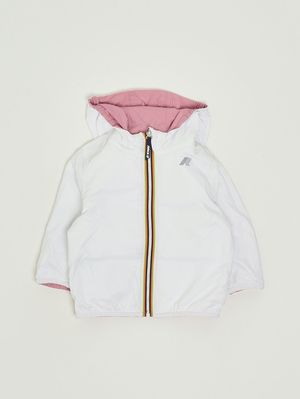 2. Veste bébé Jake Plus.2 Double en nylon Rose-Blanc