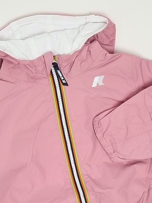 4. Veste bébé Jake Plus.2 Double en nylon Rose-Blanc