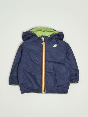 2. Veste bébé Jake Plus.2 Double en nylon Vert Fluo-Bleu
