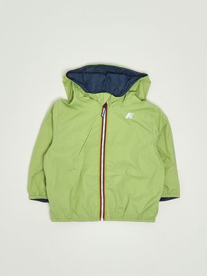 1. Veste bébé Jake Plus.2 Double en nylon Vert Fluo-Bleu