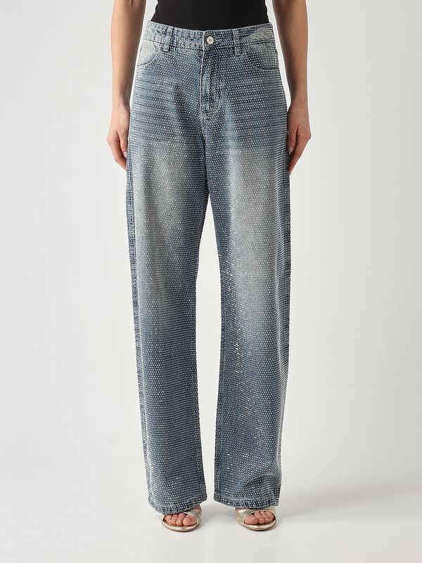 Jean femme Charon en denim de coton stretch Denim clair Twentyfourhaitch