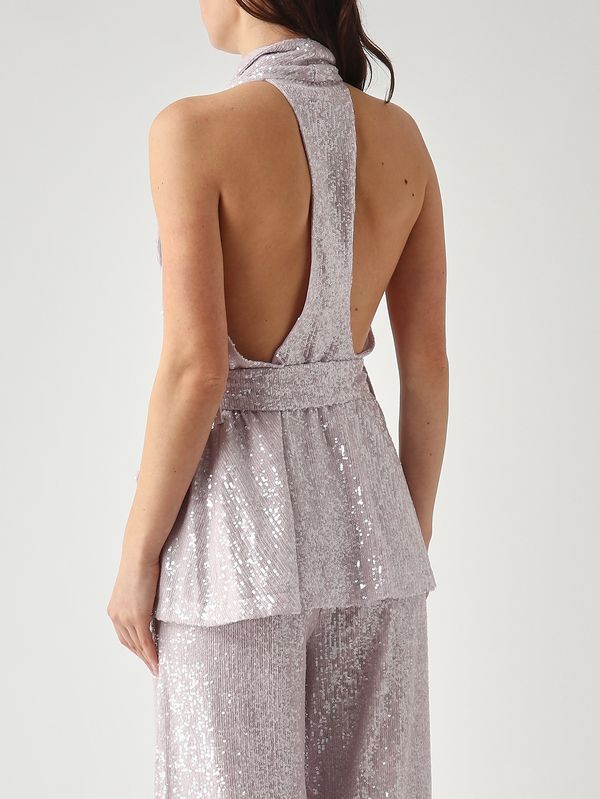 4. Gilet femme New Arizona en tissu à paillettes Lilas Twentyfourhaitch a0077