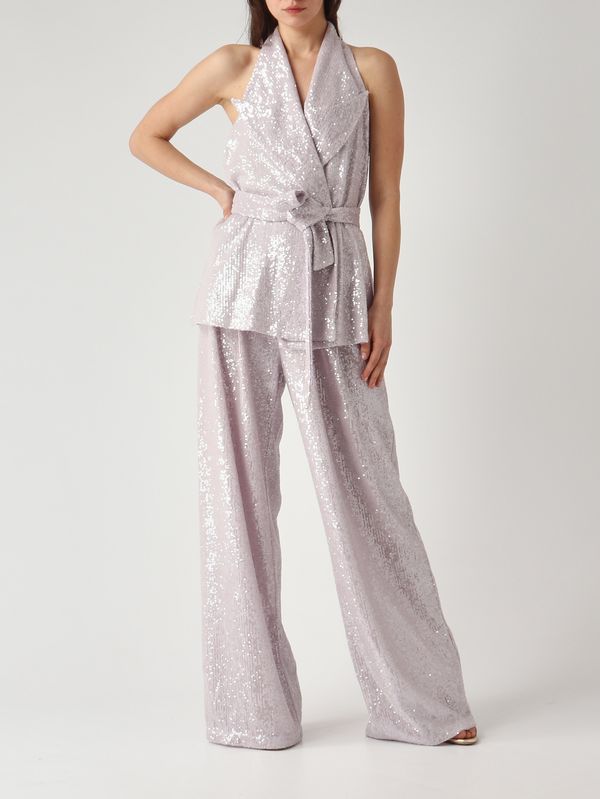2. Gilet femme New Arizona en tissu à paillettes Lilas Twentyfourhaitch a0077