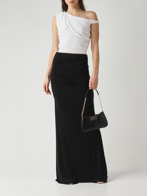 2. Jupe femme en crêpe stretch Noir