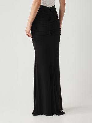 4. Jupe femme en crêpe stretch Noir