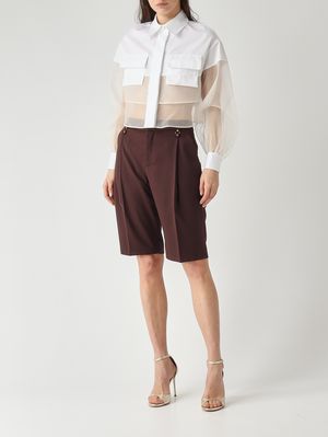 2. Chemise femme en coton Ivoire