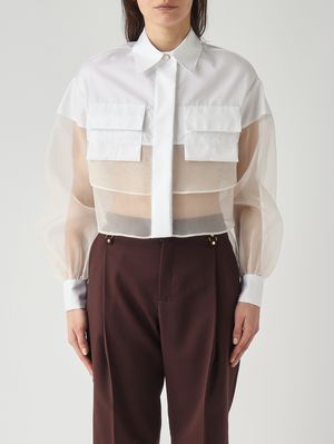 1. Chemise femme en coton Ivoire