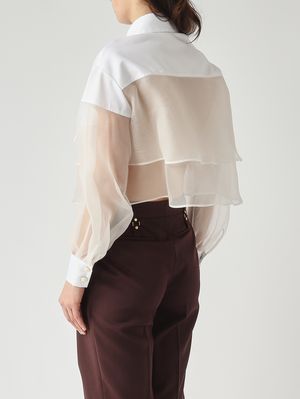 4. Chemise femme en coton Ivoire