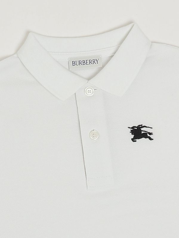 3. Kinder-Poloshirt Johane aus Baumwolle Weiß Burberry 8117368