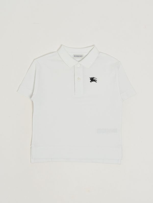 1. Kinder-Poloshirt Johane aus Baumwolle Weiß Burberry 8117368
