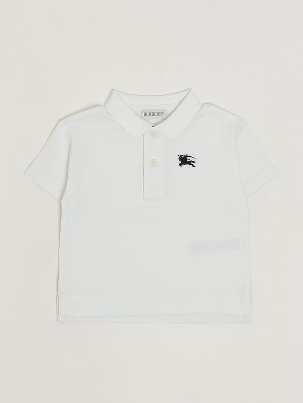 1. Kinder-Poloshirt Johane aus Baumwolle Weiß Burberry 8121363