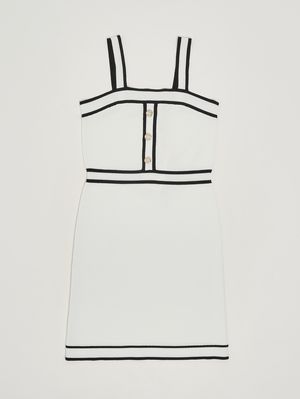 1. Strickkleid für Mädchen Weiß