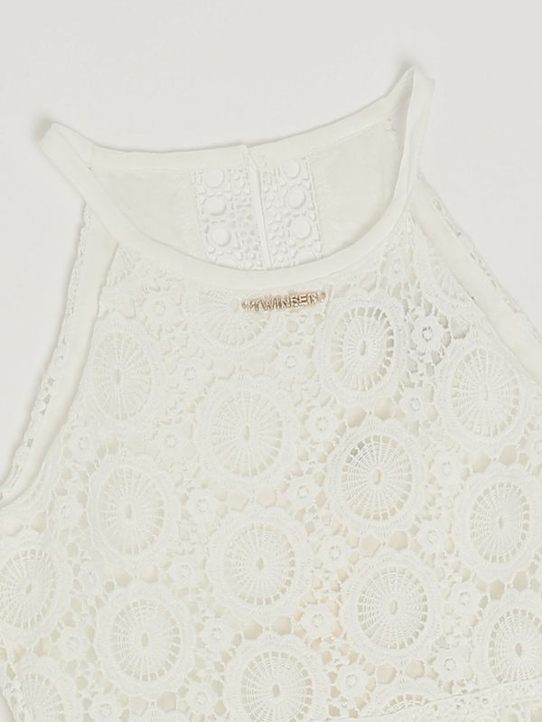3. Robe pour fille avec broderies Blanc Twinset 261gj2q23