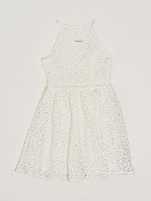 1. Robe pour fille avec broderies Blanc