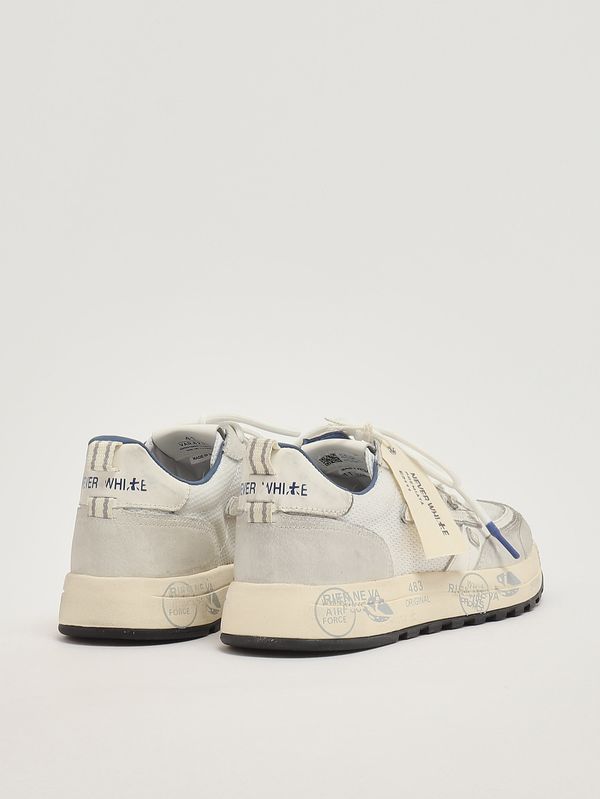 3. Men's Nous 8234 sneakers in leather and mesh White Premiata nou08234
