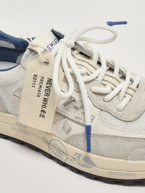 5. Men's Nous 8234 sneakers in leather and mesh White