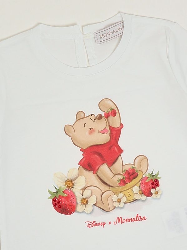 3. T-shirt neonata in cotone Bianco Monnalisa 39g6107002