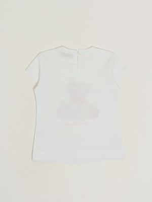 2. T-shirt neonata in cotone Bianco