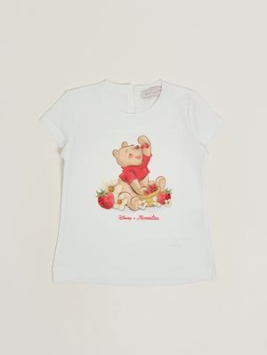 1. T-shirt neonata in cotone Bianco