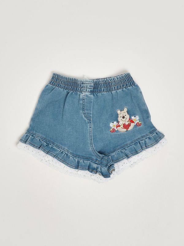 Short en coton stretch mélangé pour bébé Jean clair Monnalisa